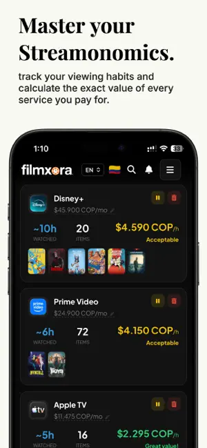 Filmxora: TV & Movie Tracker screenshot 2