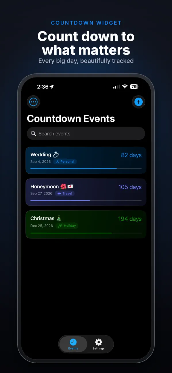 Countdown Widget Customizer Screenshot 1