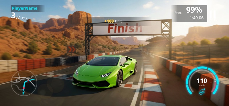 Nitro Rush: Juego de Carreras screenshot 3