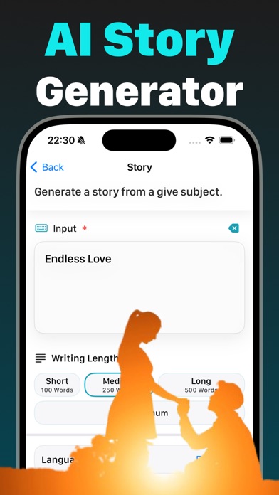 Writify: AI Text Generation Screenshot