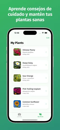 Captura de pantalla de Identificación De Plantas en iPhone 3
