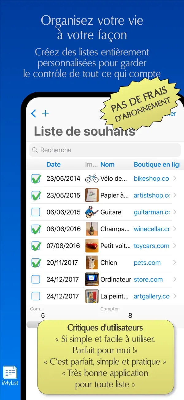Screenshot #1 pour iMyList: liste·plan·note