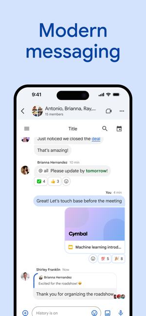 ‎Google Chat Screenshot