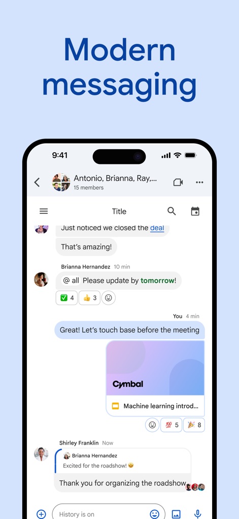 Google Chat - Modern Messaging Flow