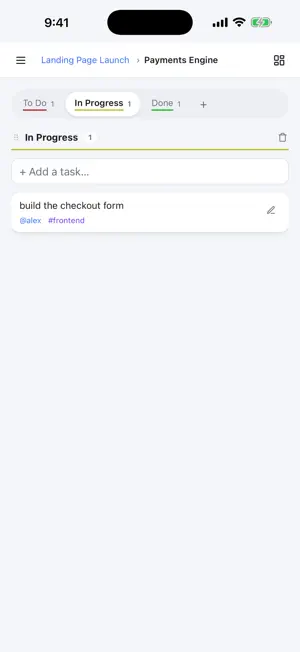 PureKanban screenshot 3