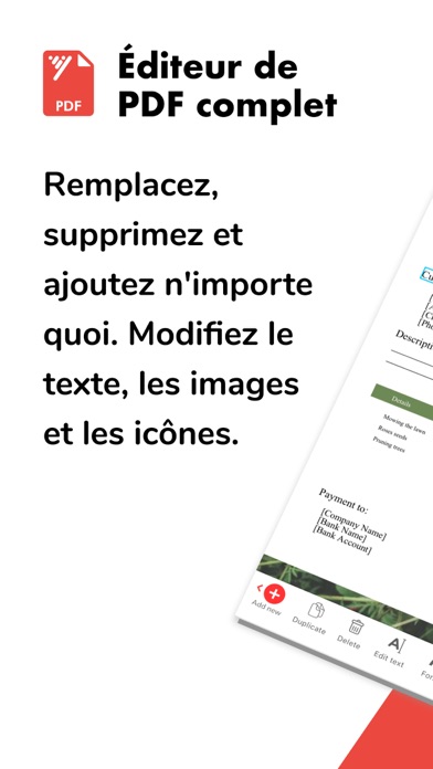 Screenshot #1 pour Éditeur PDF: Tout Modifier