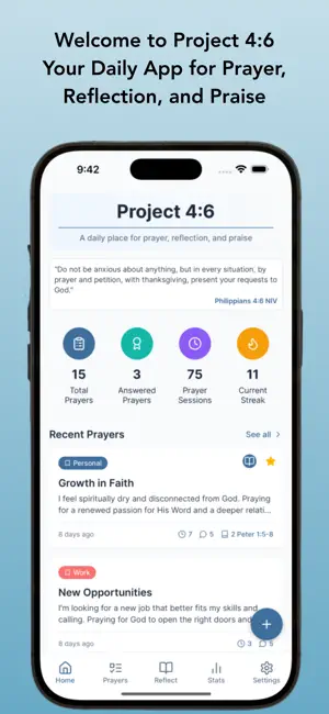 Project 4:6 - Prayer Tracker screenshot 1