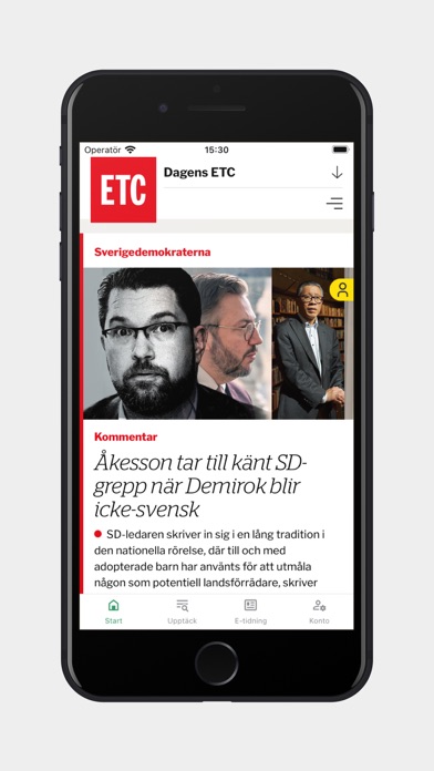 ETC tidningarna Screenshot