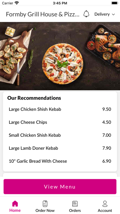 Formby Grill House Pizzeria Screenshot
