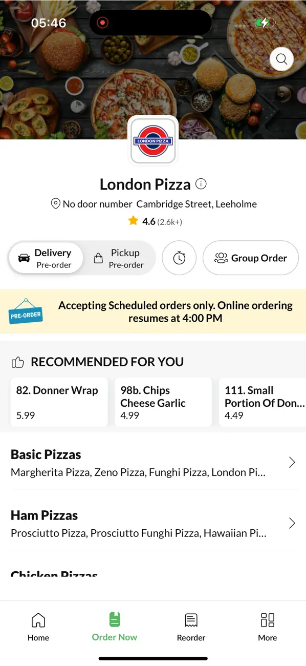 Screenshot #2 pour London Pizza.