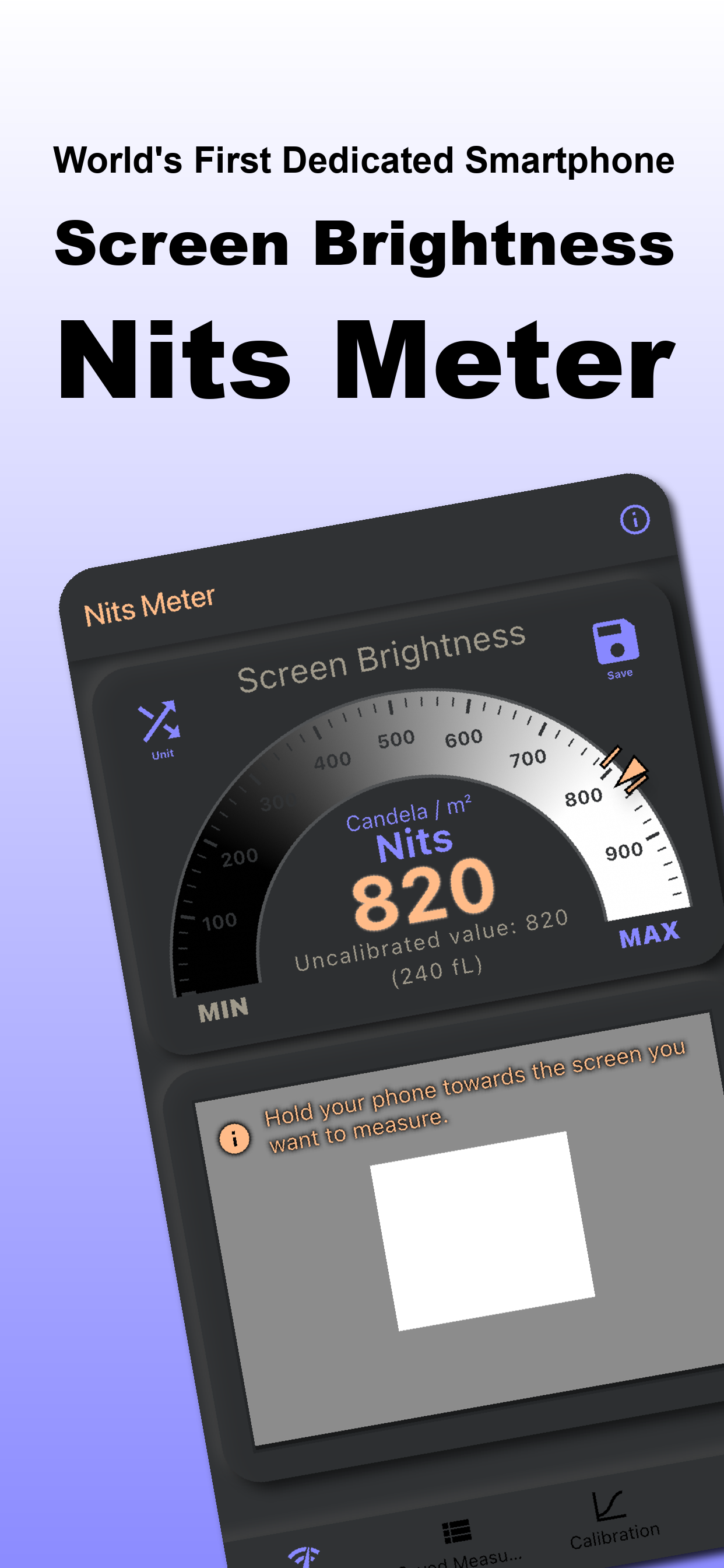 Screen Brightness Nits Meter