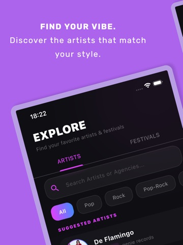 MyStage - Artist Tracker iPad screenshot