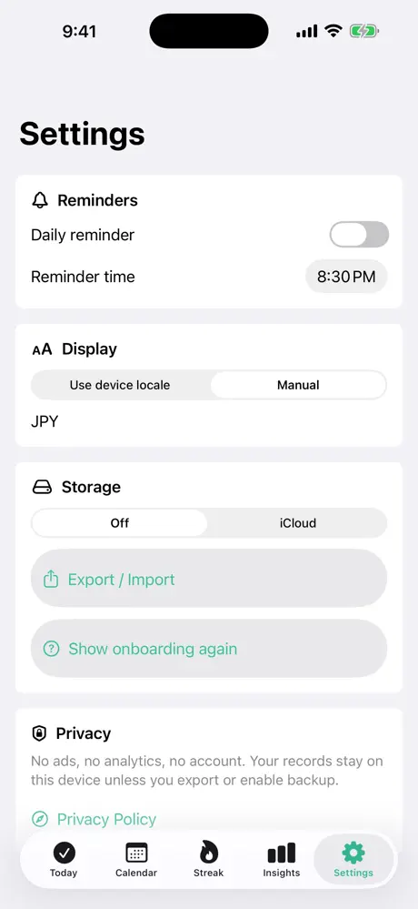 NoSpendDay Mate screenshot 5