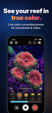 ReefLens: Reef & Scuba Camera app screenshot