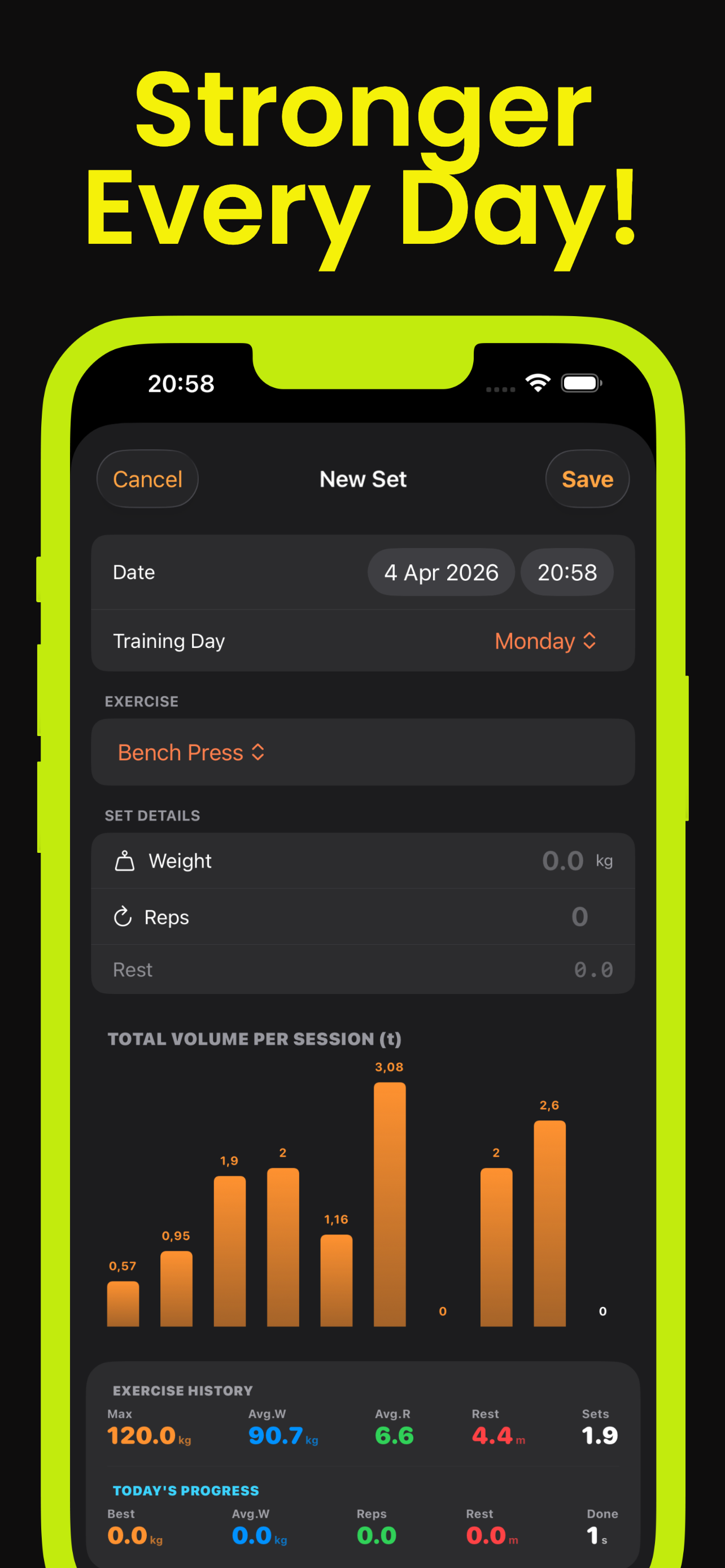 AndroTrack: Gym Workout Log