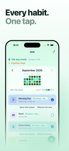 Grid: Habit Tracker Screenshot 4 of 6