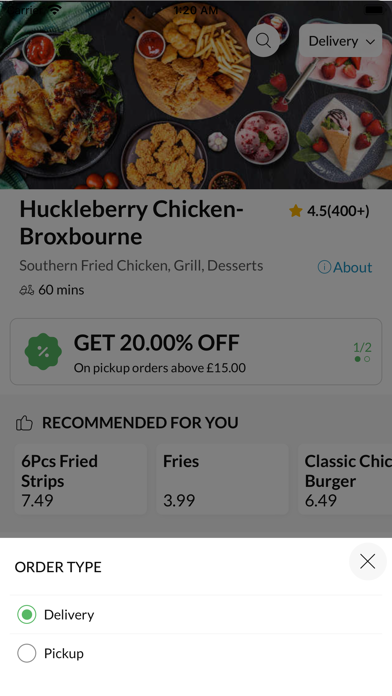 Huckleberry Chicken Broxbourne Screenshot