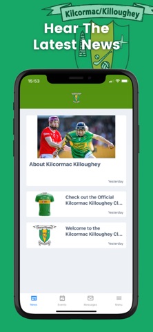 Kilcormac Killoughey GAA iPhone screenshot