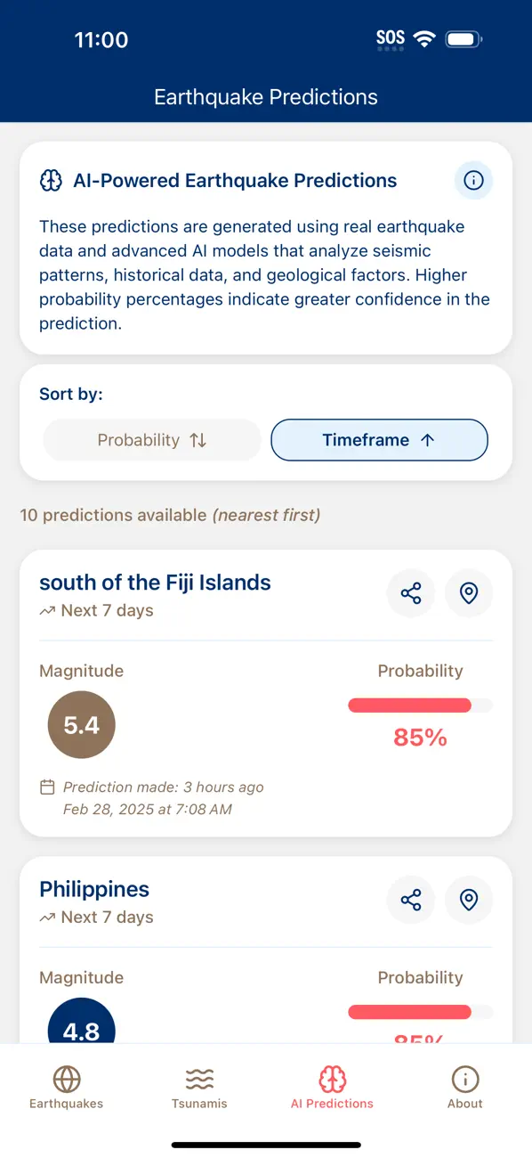 Screenshot #3 pour AI Earthquakes