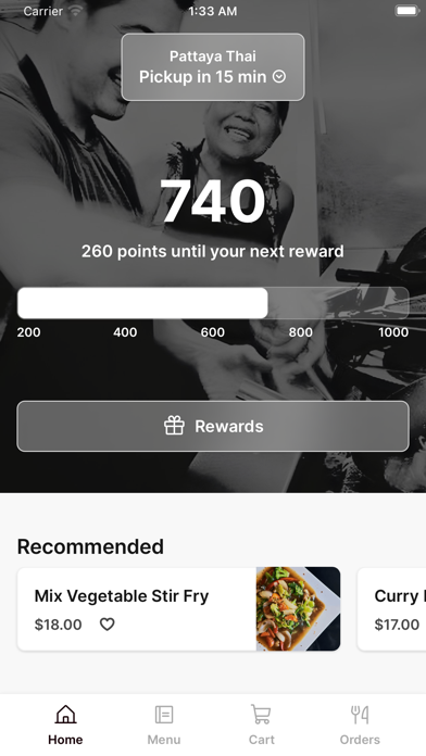 Pattaya Thai To Go iPhone screenshot 1 - Food & Drink app