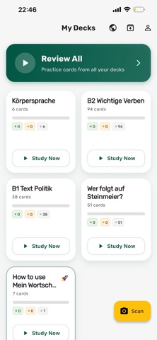 Mein Wortschatz auf Deutsch screenshot
