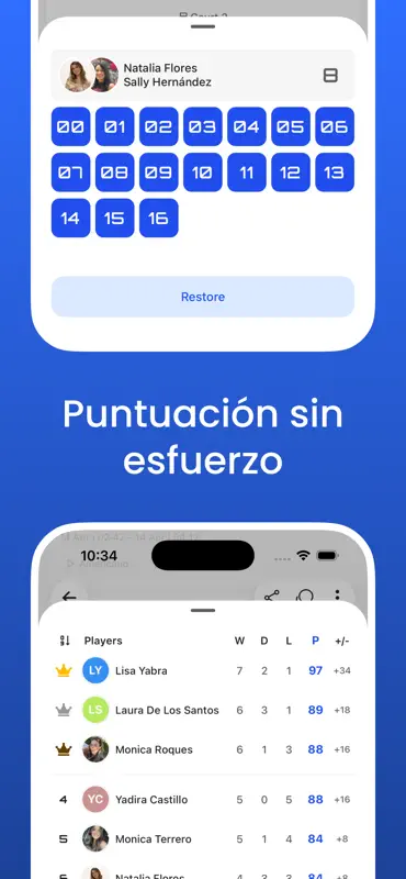 Padel Fast: Americano y Liga screenshot 1 of 3