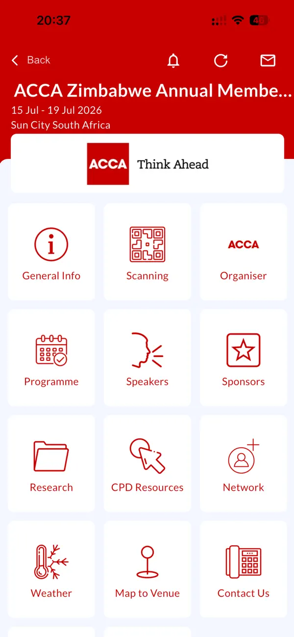 Screenshot #1 pour ACCA Events 2026
