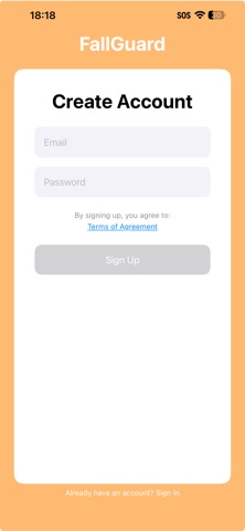 FallGuard App Screenshot 2 of 3