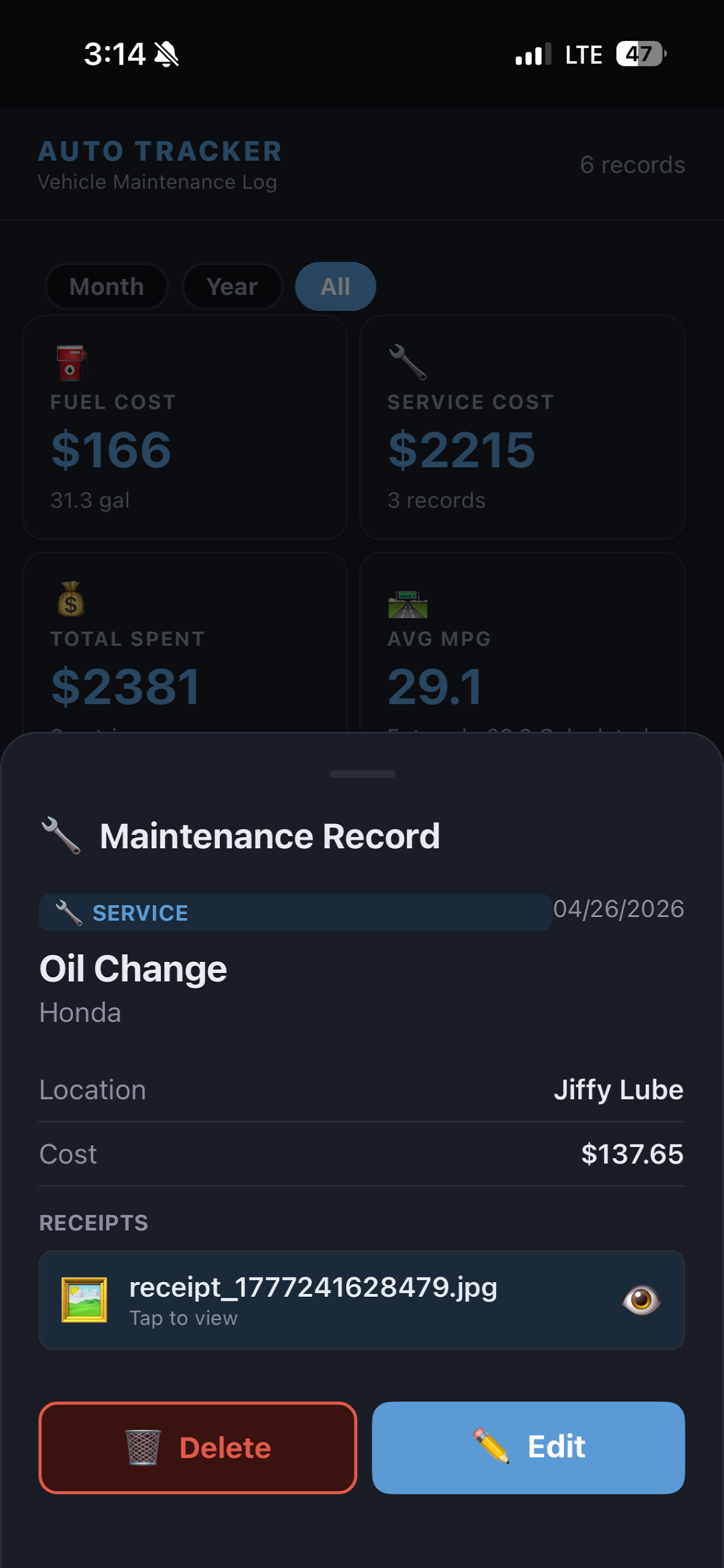 Auto Fuel & Maintenance screenshot 3