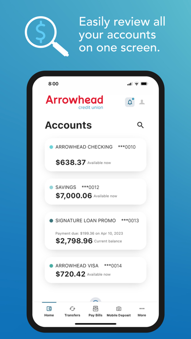 Arrowhead Mobile Banking Screenshot 5 of 10