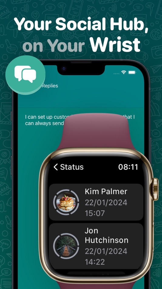 #7. WatchChat 2: Chat on Watch (iOS) Przez: XAN Software GmbH & Co. KG
