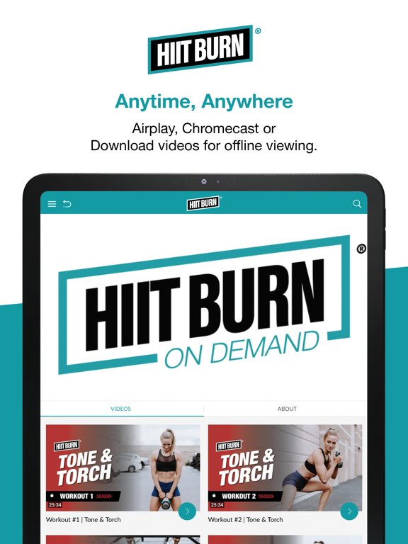 HIITBURN: Workouts From Home iPad screenshot 5 - Health & Fitness app