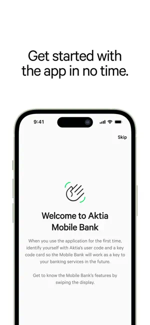 Aktia Mobile bank screenshot 1