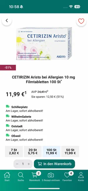 Mylius Apotheke Ludwigsburg screenshot 2