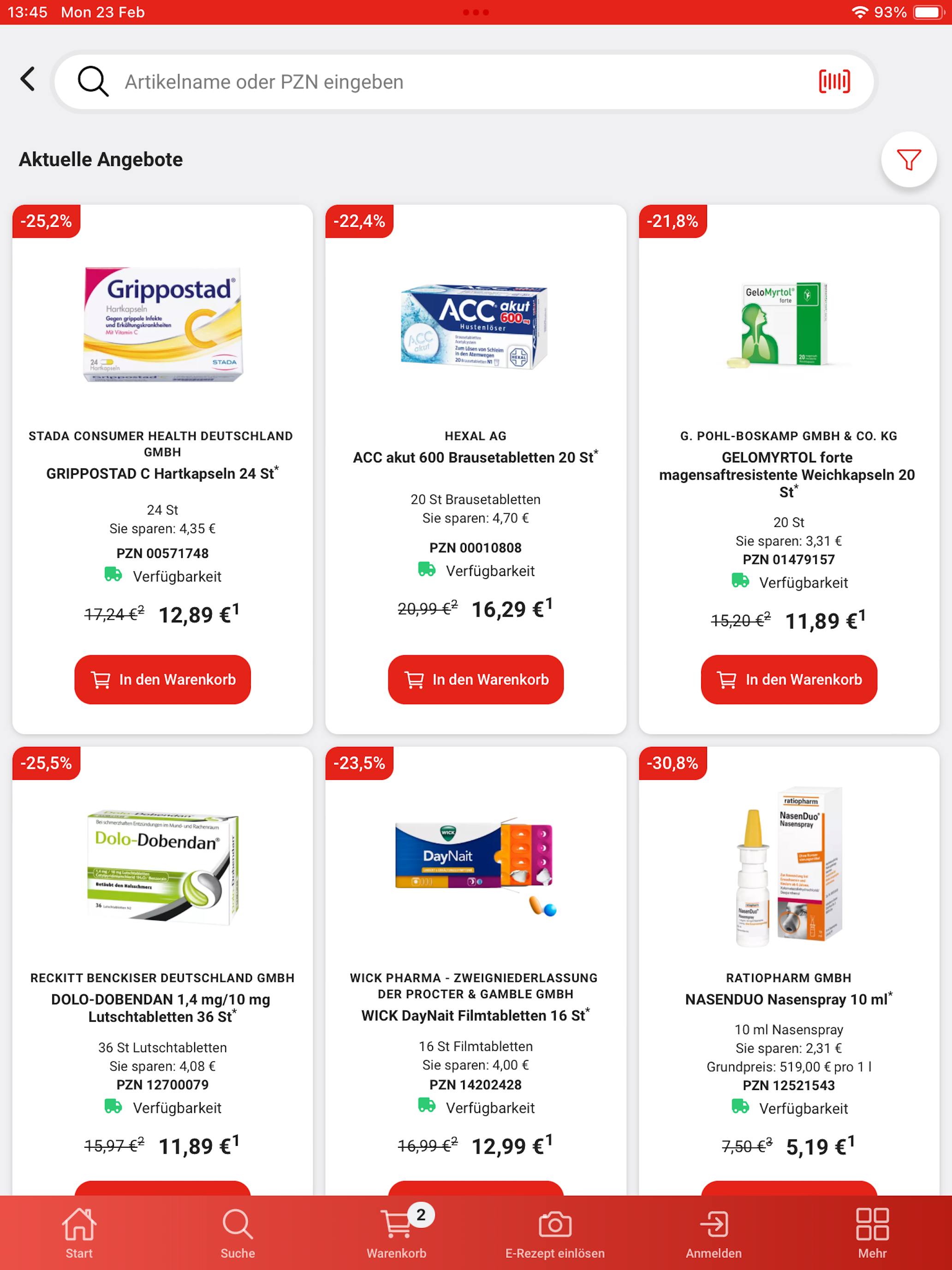 Apotheke B29 Shop & E-Rezept screenshot 9