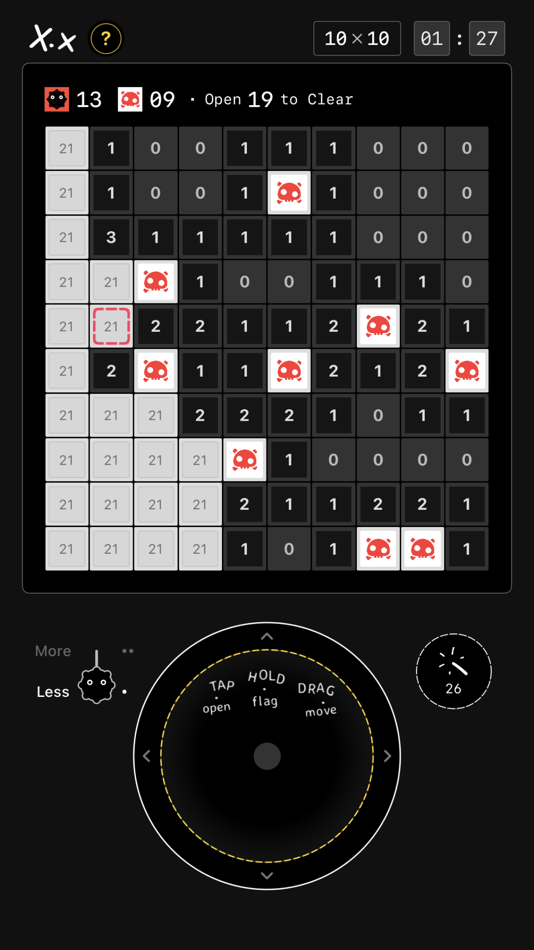 #1. MineSweeper X.x (iOS) 由: Suyoung Jang