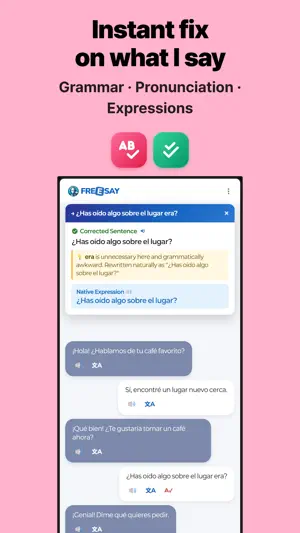 FreeSay - AI Language Coach screenshot 2