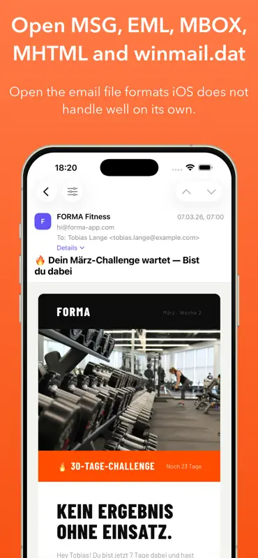 MailPeek MSG Viewer screenshot 2 of 4