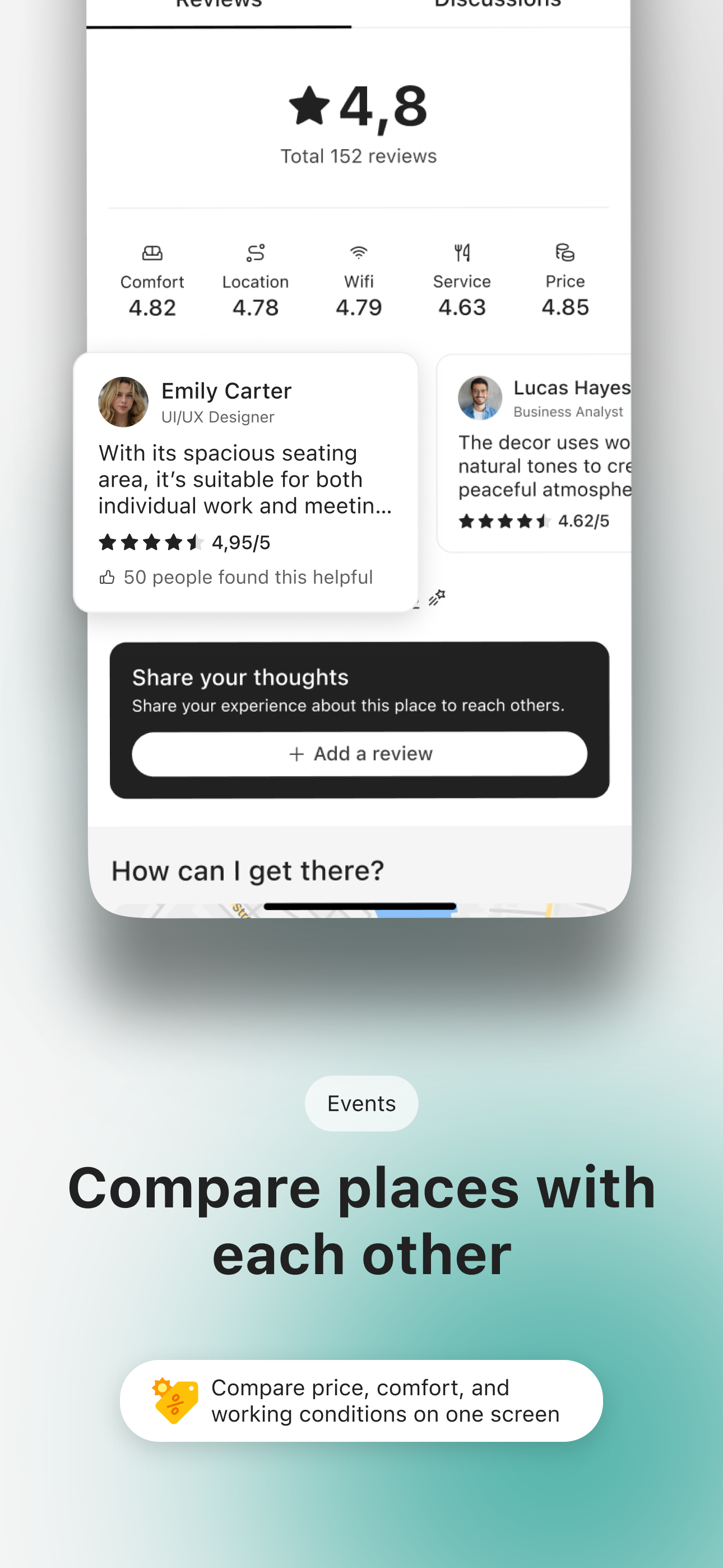 Cosyworker: Places and Events