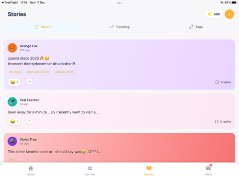 JLIO – anonymous Q&A & Stories iPad screenshot 4 - Social Networking app
