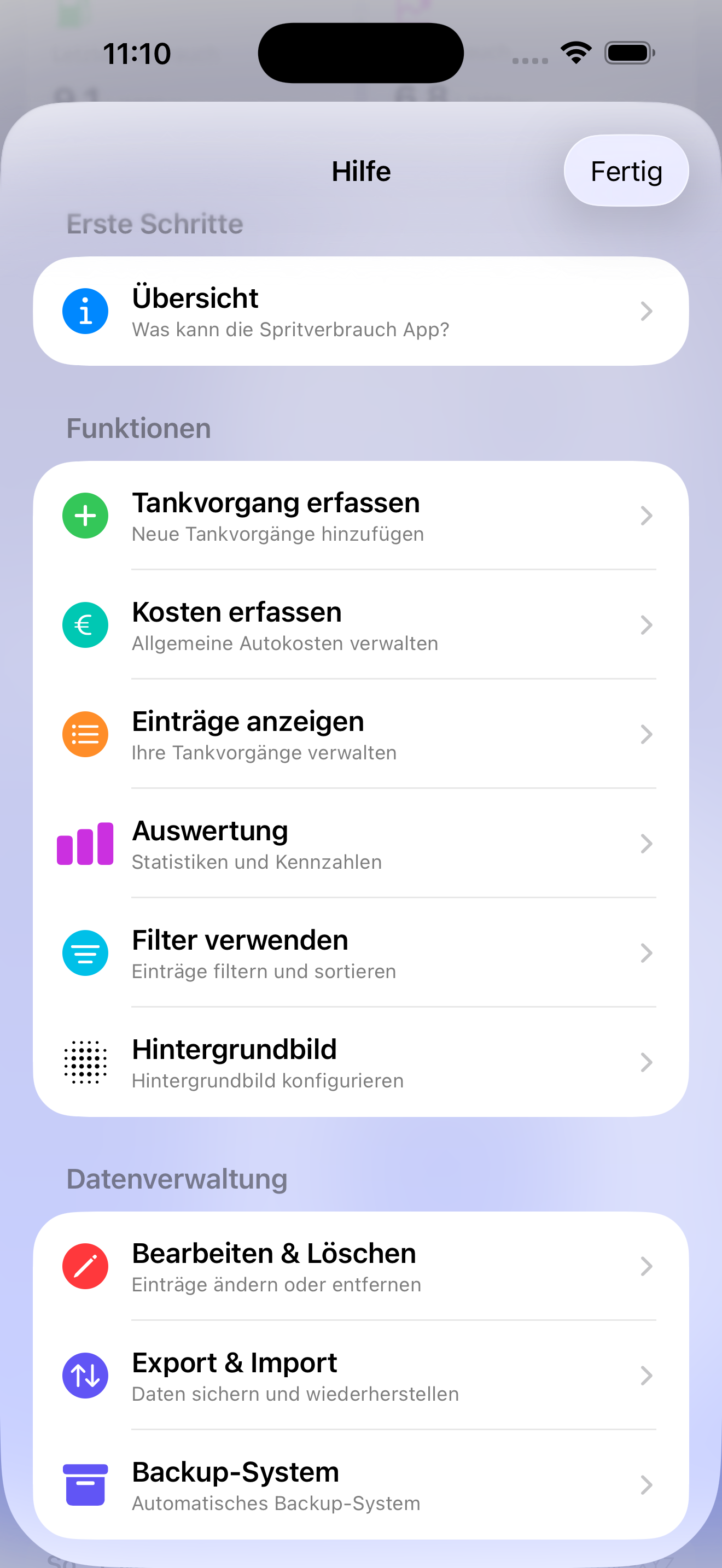 Spritverbrauch screenshot 6