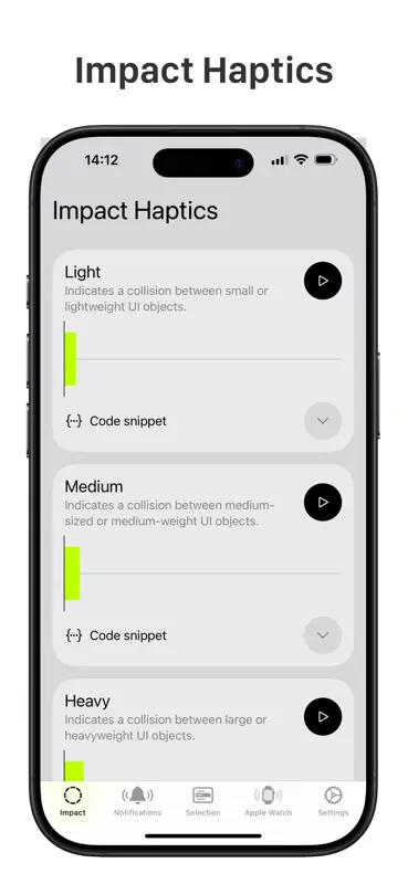 Haptics - Test Device Feedback screenshot 1 of 6