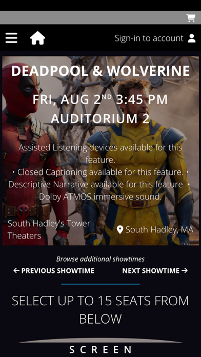 South Hadley's Tower Theaters Screenshot