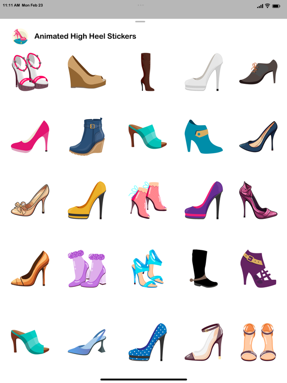 Screenshot #5 pour Animated HIGH HEEL Stickers