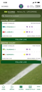 Wimbledon 2024 screenshot #2 for iPhone
