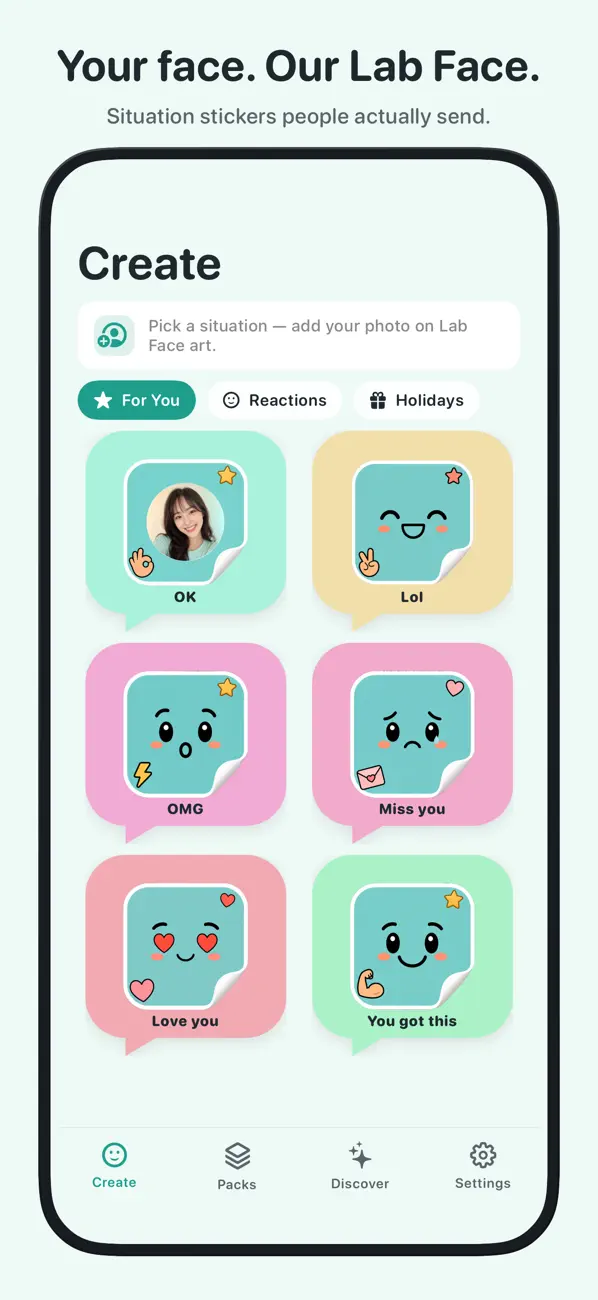 Screenshot #1 pour Emoji Keyboard - Face Bit Moji