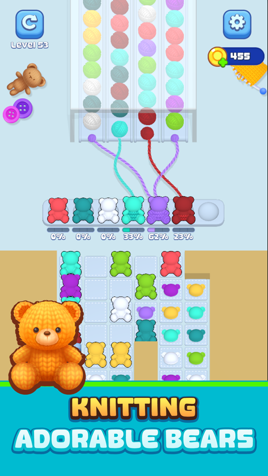 #2. Knit Craze: Color Wool Sort (iOS) By: Beijing Jiayin Network Technology Co., Ltd
