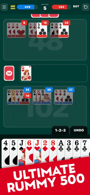 Rummy 500 Classic screenshot 1