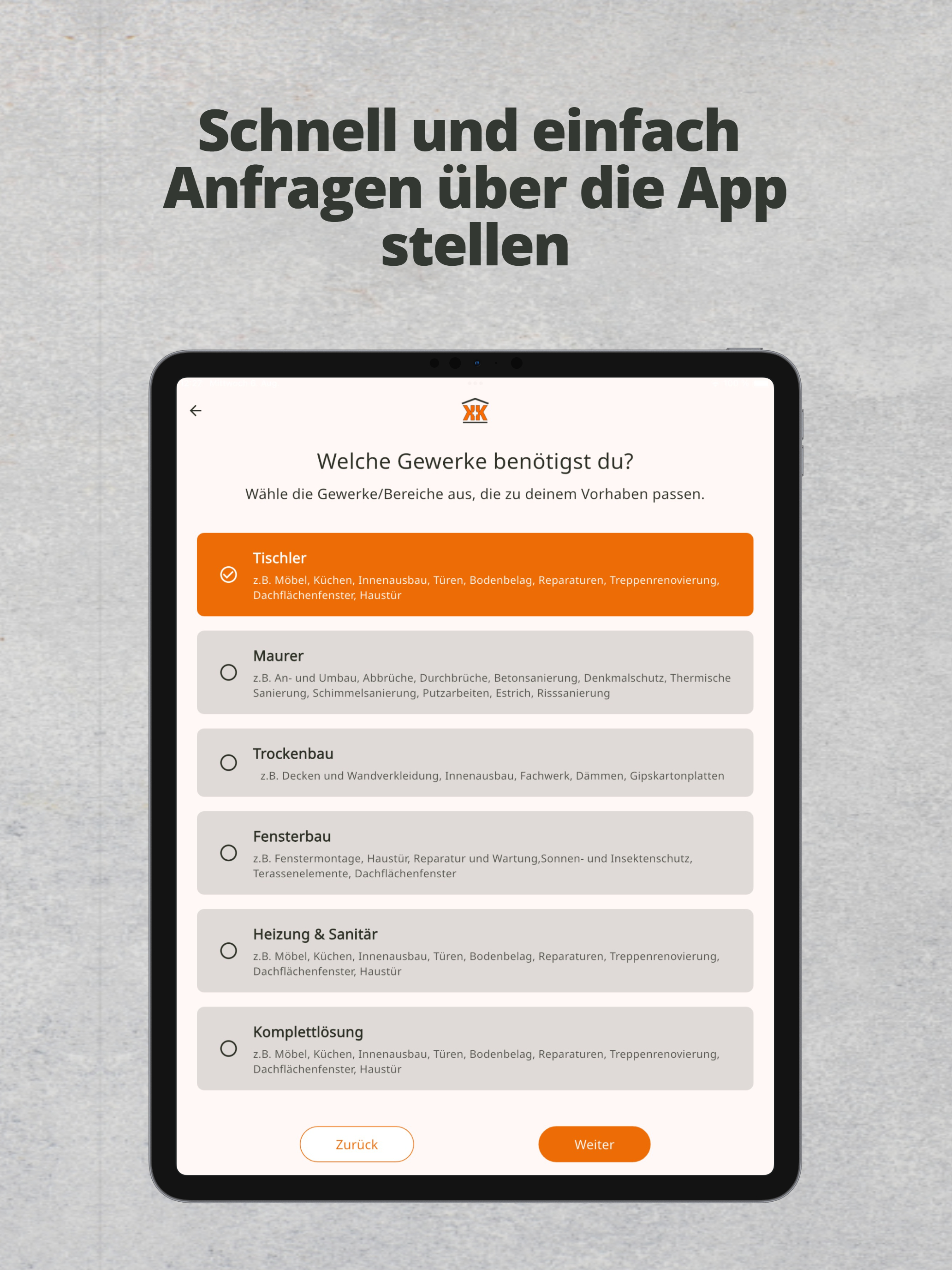 Kreuzer Handwerk App