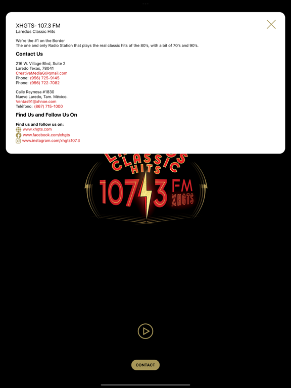 Screenshot #6 pour Laredos Classic Hits 107.3